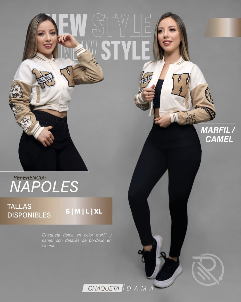 Chaqueta Beisbolera De Dama N120a