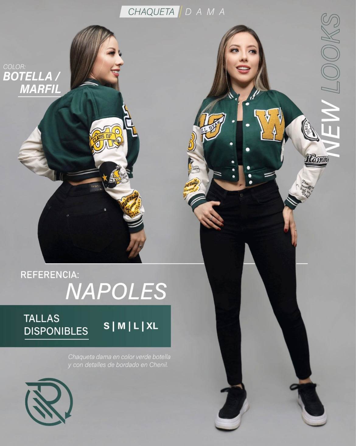 Chaqueta Beisbolera De Dama N120a