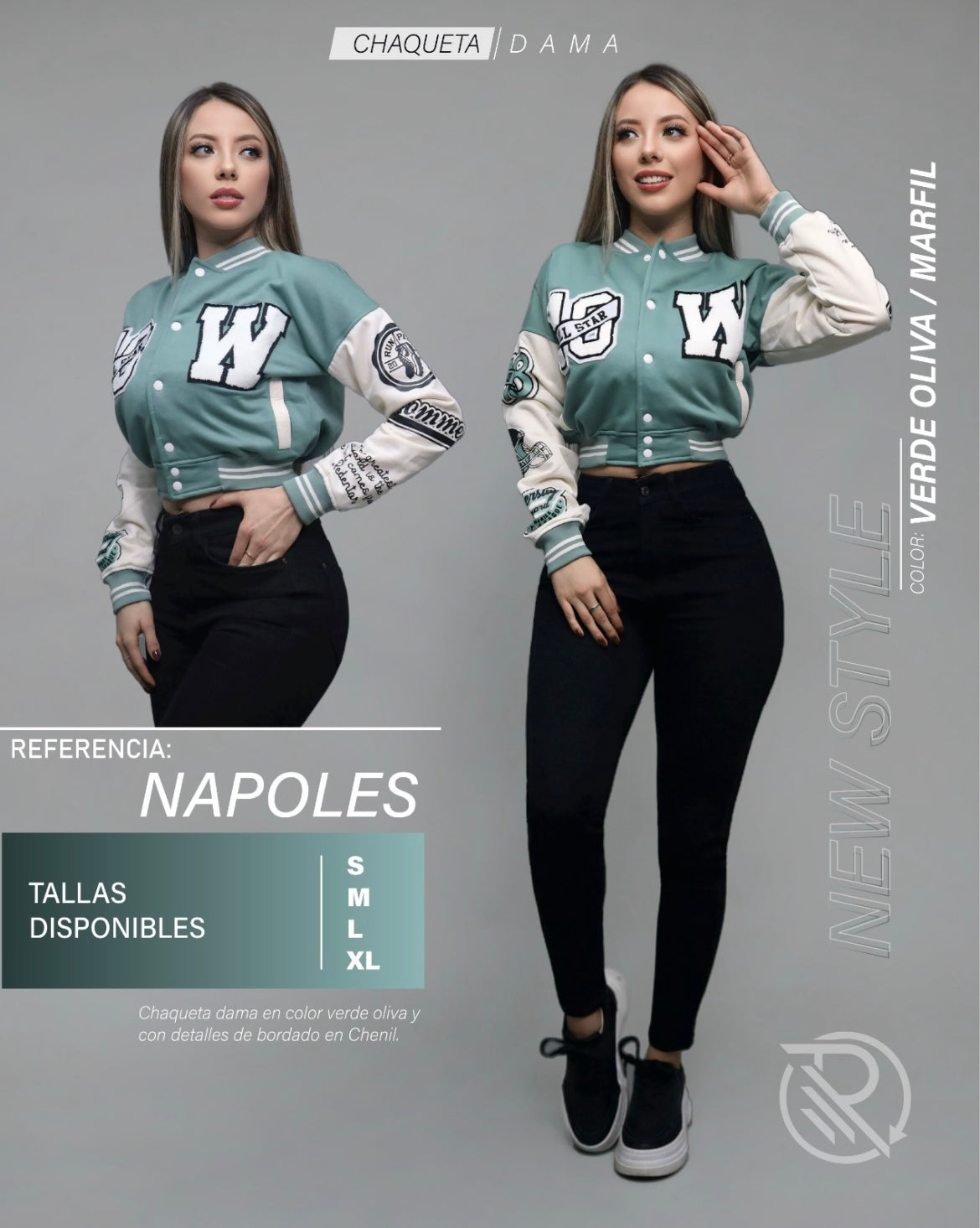 Chaqueta Beisbolera De Dama N120a