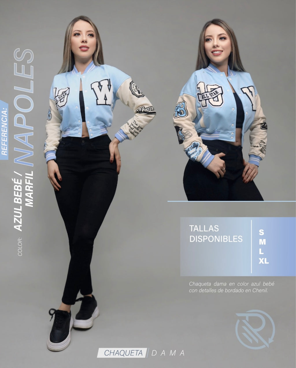 Chaqueta Beisbolera De Dama N120a