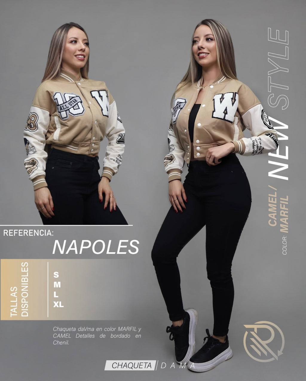Chaqueta Beisbolera De Dama N120a