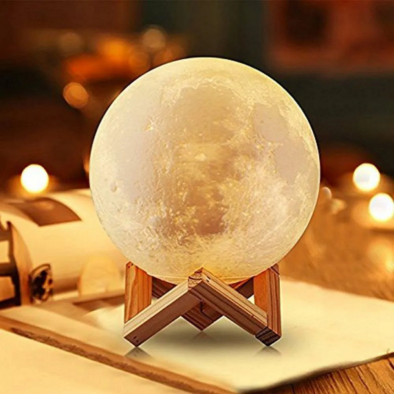 Lámpara Luna 3D LED Recargable